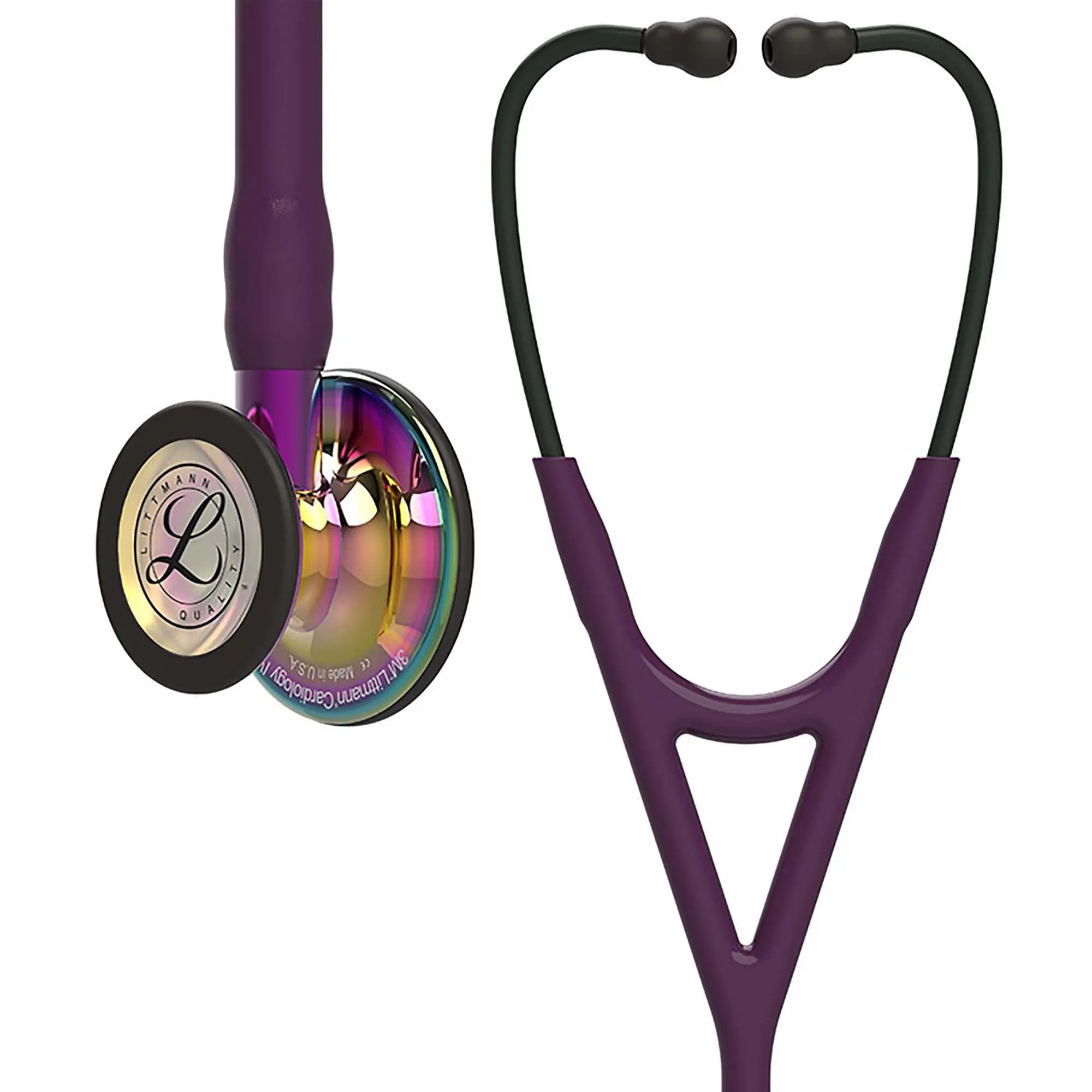 Стетоскоп Littmann Cardiology IV Diagnostic Фиолетовый и радуга, двухсторонний, медицинский