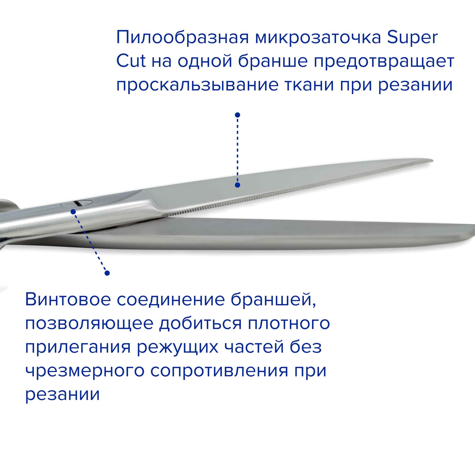 Ножницы хирургические Super Cut, остроконечные, прямые, 105 мм, Apexmed